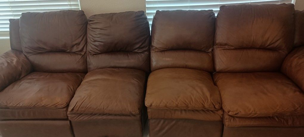 Two-piece Sectional Leather Sofa