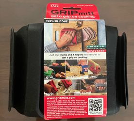 Grip Mitt - Silicone Mitt (Set of 2) Great For Grilling
