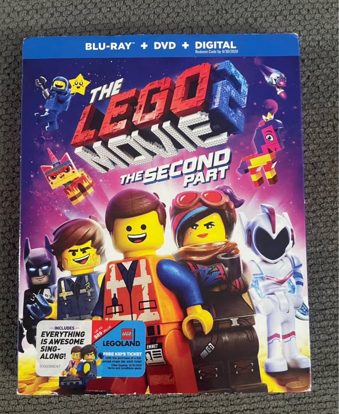 The LEGO Movie 2 dvd/blu-ray