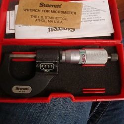 Starrett Micrometer For Machinists 