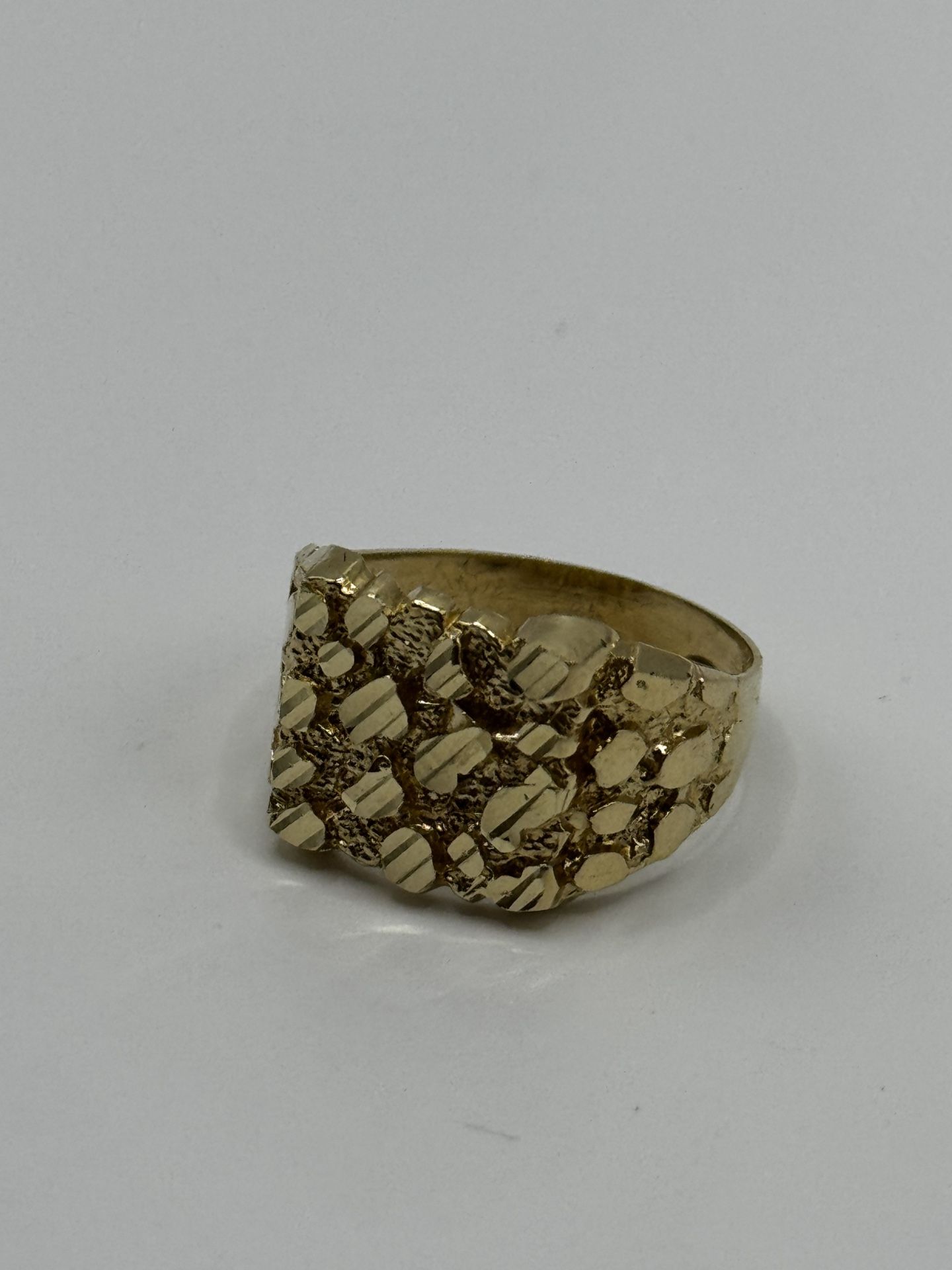 14K Gold Nugget Ring