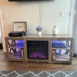 Fireplace TV Stand With Remote