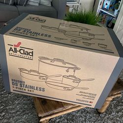 All-Clad Brushed Stainless 7 Piece Set (Brand New)