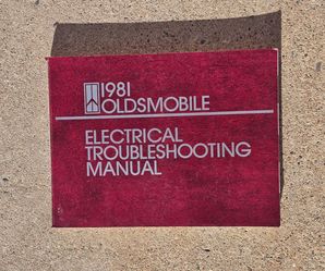 Vintage 1981 Oldsmobile Automotive Repair Manual