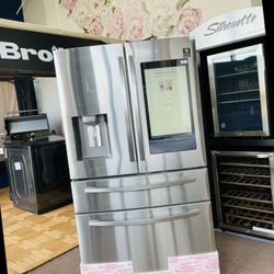 Samsung 28 Cu. Ft. Fingerprint Resistant Stainless Steel 4-Door French Door Refrigerator With 21.5 Touchscreen Family Hub