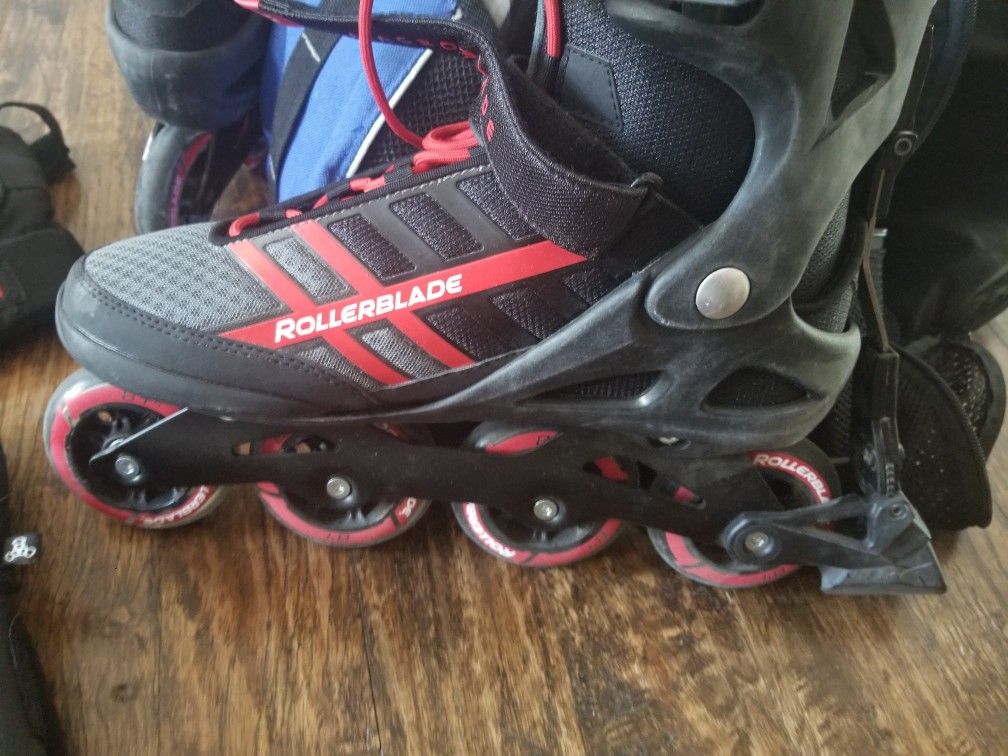Rollerblades With Equipment