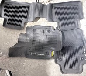 Lexus NX 3-piece set of black All-Weather Floor