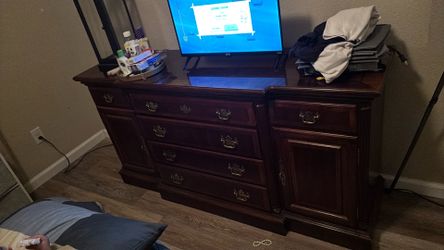 Vintage cherry wood dresser/buffet