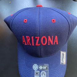 Navy & Red Arizona Fitted Baseball Cap