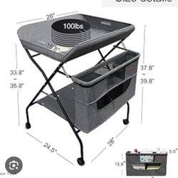 Holy Cat Baby Portable Changing Table with Wheels