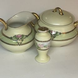 3 matching Haviland France signed pieces