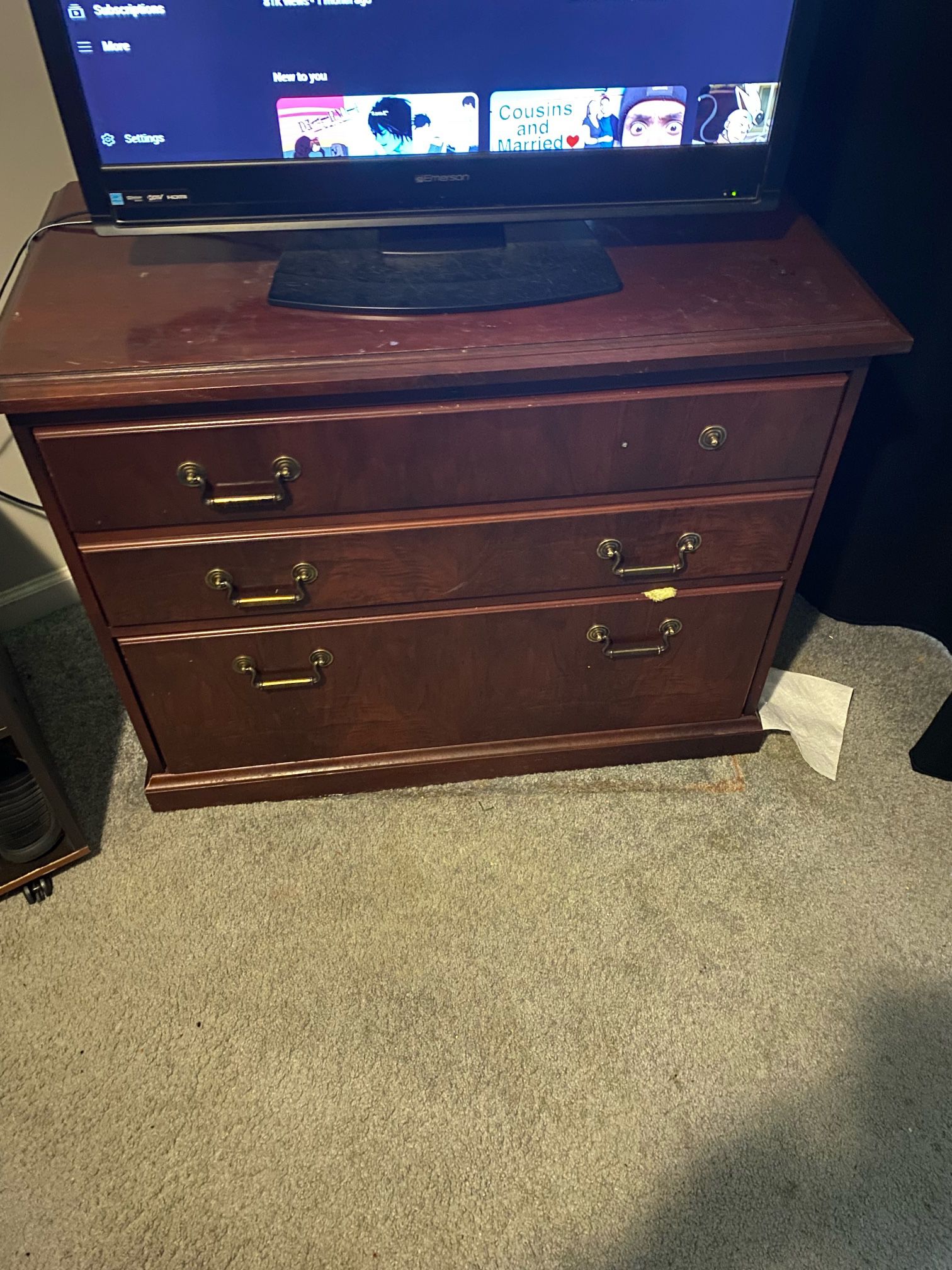 3 Draw Dresser Or Filing Cabinet With Lock 