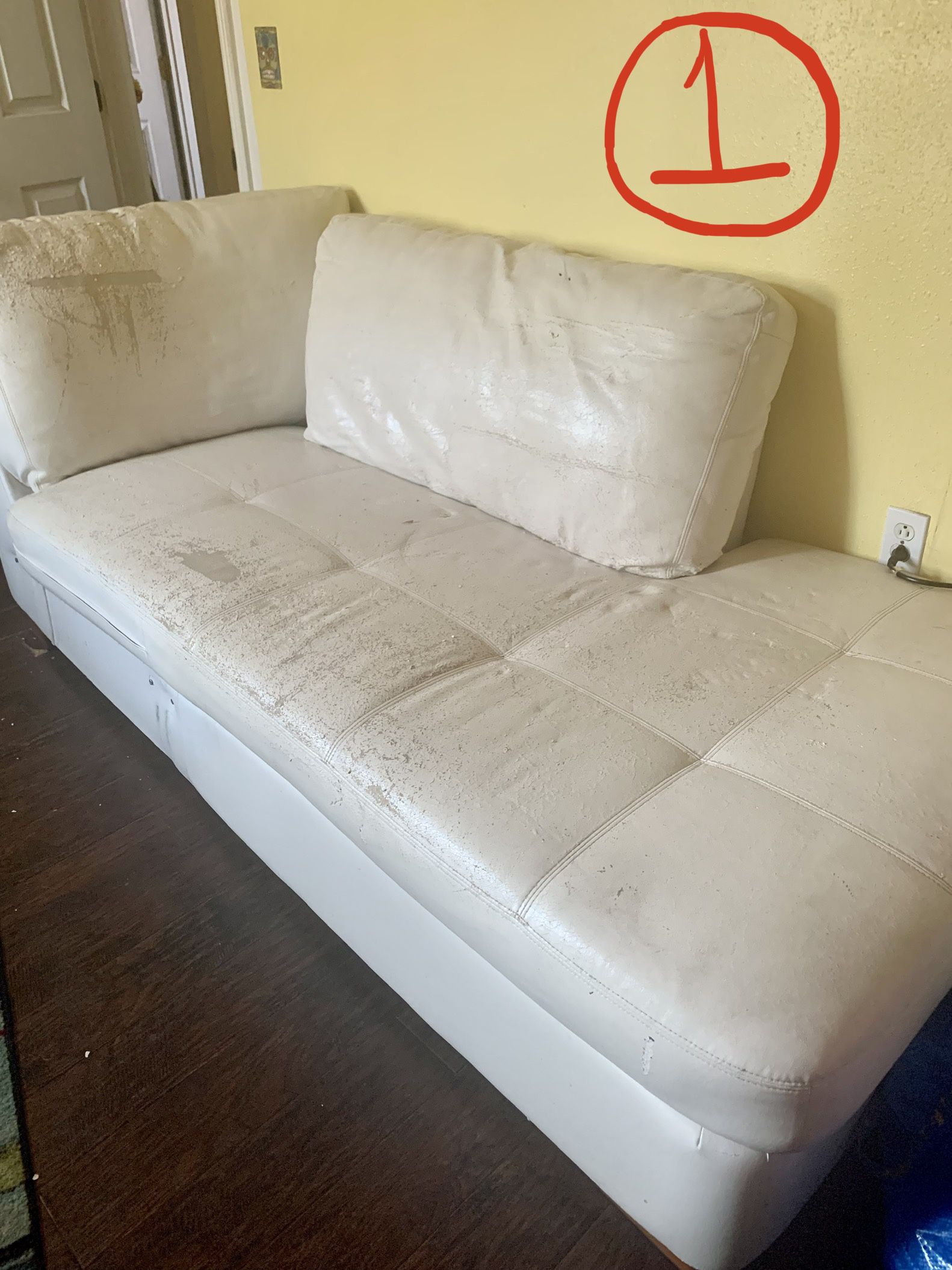 Free White Leather Couches