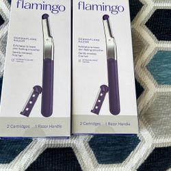 Flamingo Dermaplane Razor With 2 Cartridges 