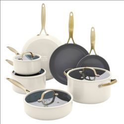 New GreenPan Jewel Pro 11-piece Cookware Set. Sells for $200 plus tax at Costco