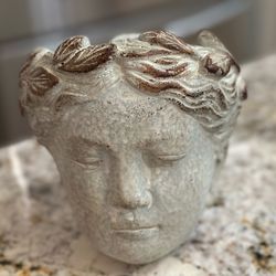 Women’s Head Greek Goddess Planter Pot