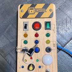 Busy Board – Wooden Sensory Toy (Rare STAR) Learning & Activity Gift