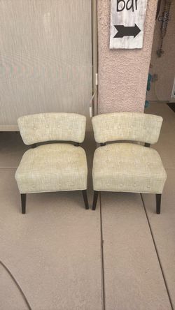 Two Cloth low back chairs