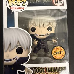 LIMITED EDITION CHASE Toge Inumaki Funko Pop #1375 Jujutsu Kaisen Snakes Fangs
