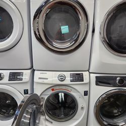 SAMSUNG SET STEAM WASHER AND GAS DRYER ⛽️ 