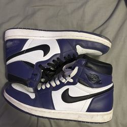 purple jordan 1 high’s