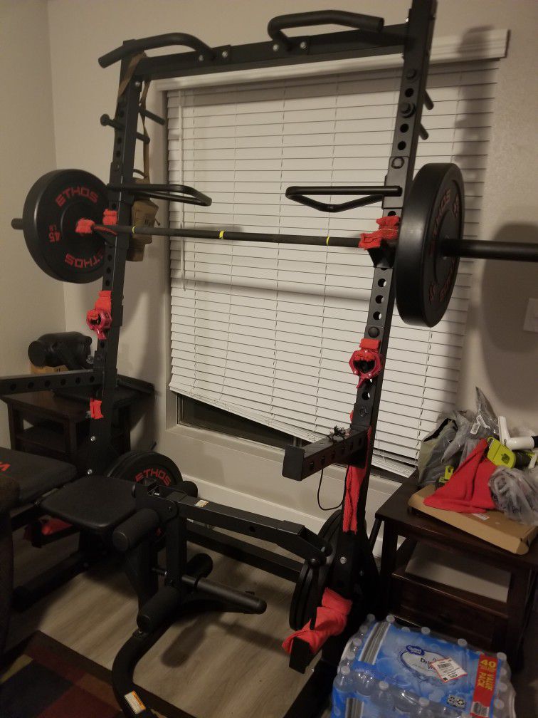 Weight Set and bench