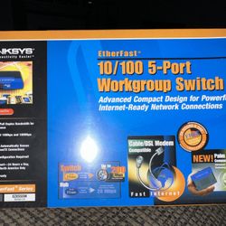 Linksys 10/100 5-port Workgroup Switch 