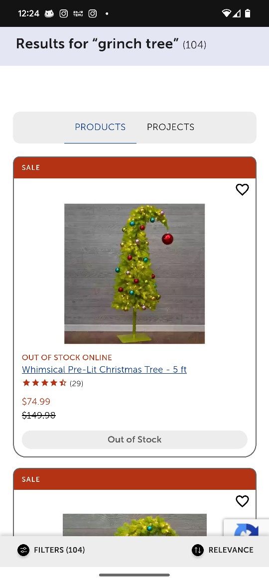 New 5ft Grinch Tree