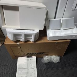 Bose Acoustimass 3 Series II Speaker System White w/ Box Cubes Brackets Manual