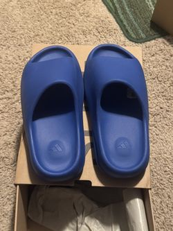 Adidas Yeezy Slides Azure 