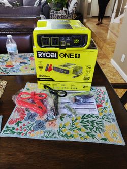 Ryobi ONE+ 18V 800-Watt Max 12V Automotive Power Inverter with Dual USB Ports
