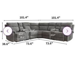 Ashley Sectional Gray (New)