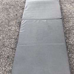 73x24x2”th Black leather Folding cushion