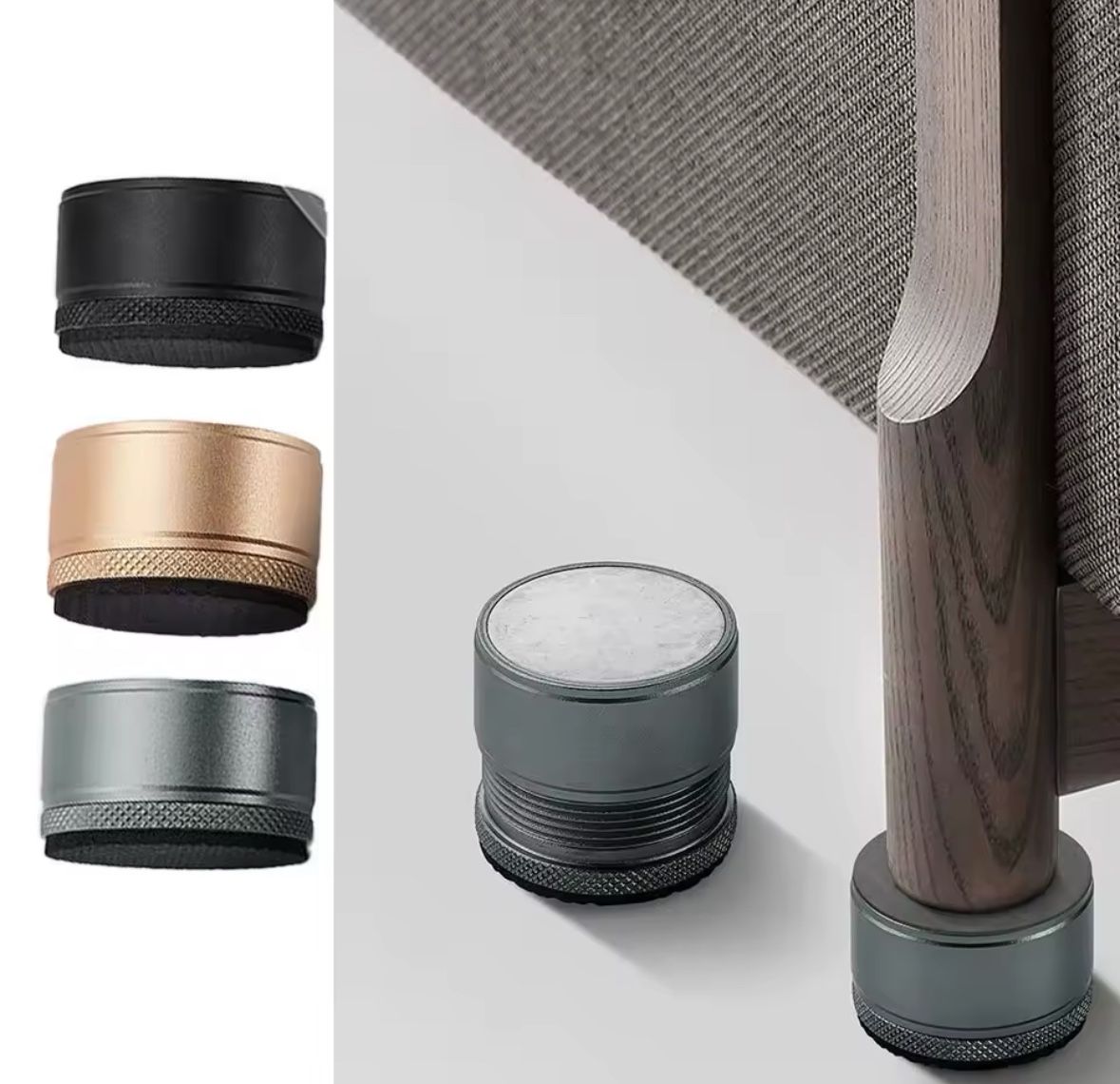 Metal Table Feet Bed Cushion Chair Risers Feet Leg Lift Furniture Extra Raisers Non-slip Pads For Table Couch Cabinet Furniture