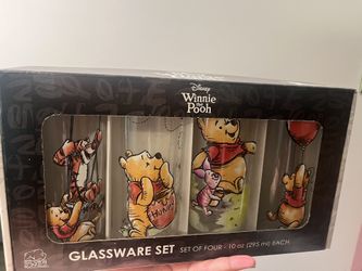 Winnie The Pooh Glass Cups 