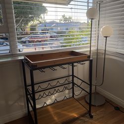Wood & Iron Bar Cart