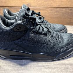 Nike Air Jordan 3 Flyknit Black Men’s 10