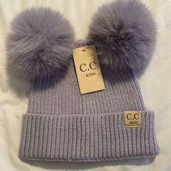 Kids Pom Pom Winter C.C. Beanie