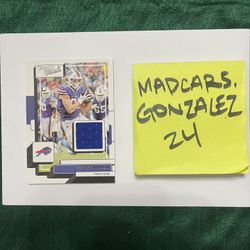 2022 Panini Donruss Donruss Threads Dawson Knox #TH-40 Buffalo Bills Jersey