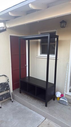 Hanger dresser storage shelf furniture