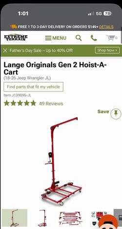 Jeep hardtop holder