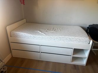 FREE twin bed frame with drawers