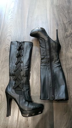SHI by Journeys Tall black leather boots