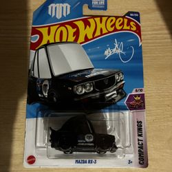Mazda RX-3 #196 Mad Mike Black Compact Kings 8/10 2025 Hot Wheels Case K