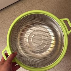 Plastic Containers and Strainers with handles