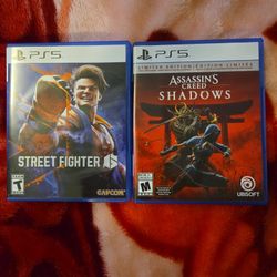 Ps5 Game Assassins Creed Shadows Street Fighter 6