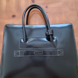 McKlein Black Leather 15” Laptop Briefcase