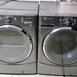 Maytag Front Load Washer & Dryer Set (Stainless Steel) 