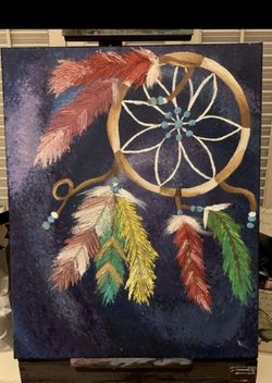 Dreamcatcher Painting (Acrylic)