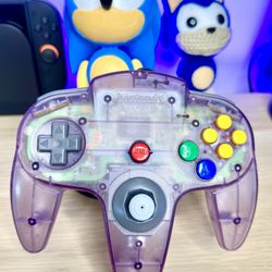 Authentic Nintendo 64 Controller - Atomic Purple (OEM) New Joystick
